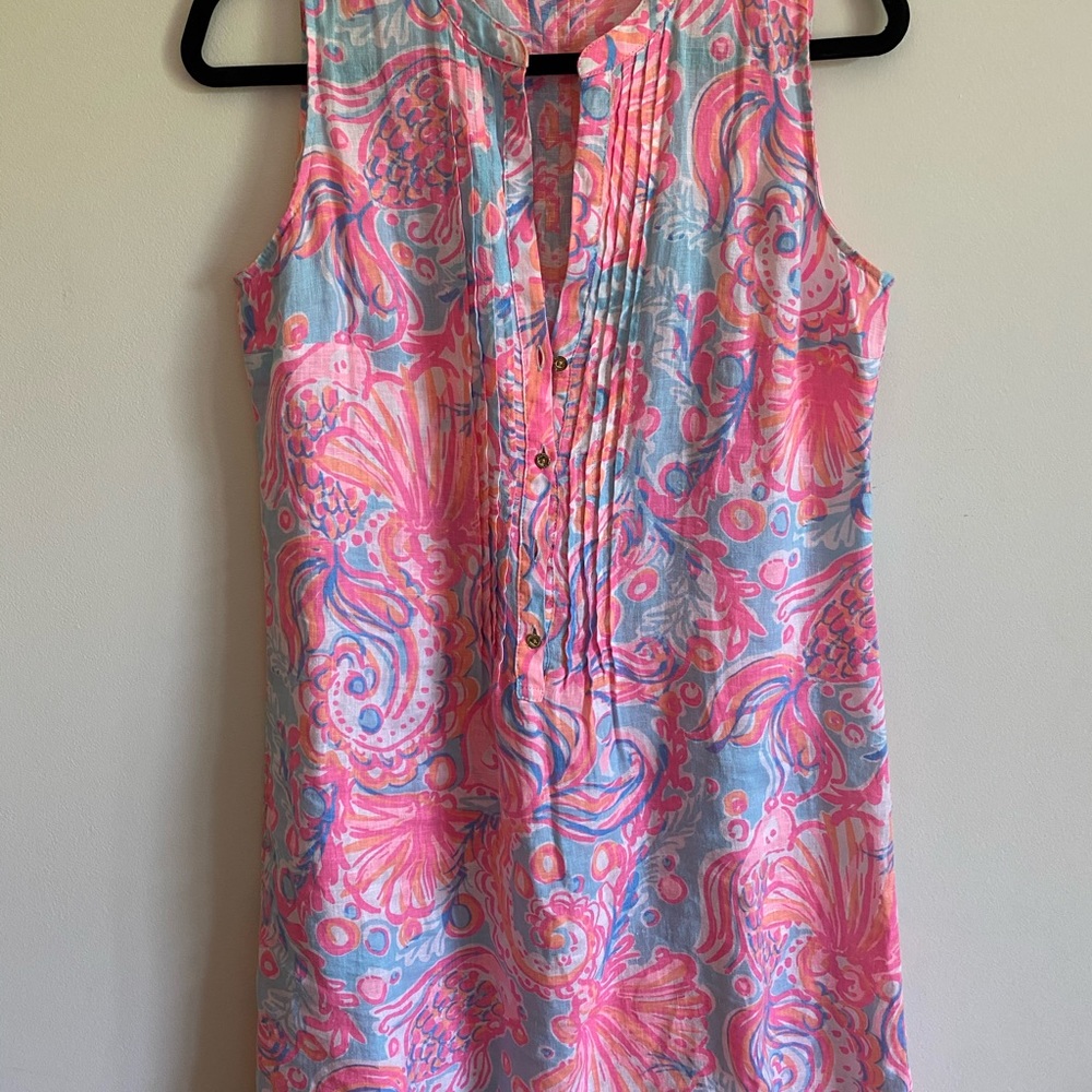 LILY PULITZER | Tank Buttoned, V-Neck Flow Dress
